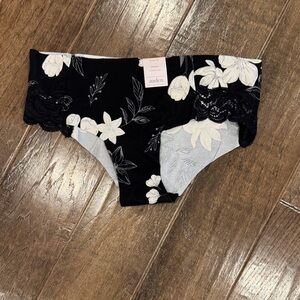 Auden Black and White Floral Kids Underwear